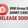 RRB Group D 2025 Admit Card